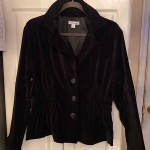 Joan Rivers Black Velvet Jacket